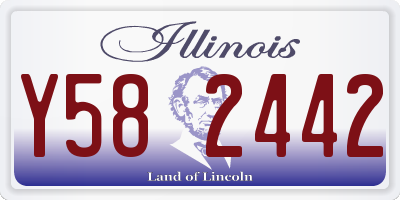 IL license plate Y582442