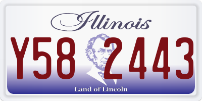 IL license plate Y582443