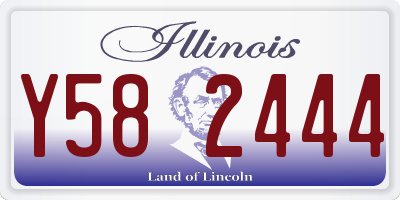 IL license plate Y582444