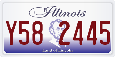 IL license plate Y582445