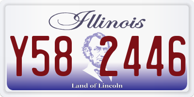 IL license plate Y582446