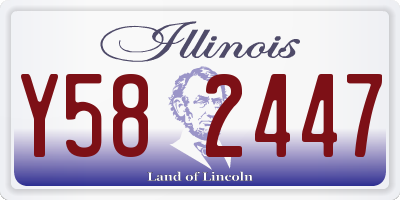IL license plate Y582447