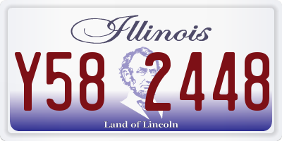 IL license plate Y582448