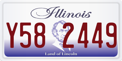 IL license plate Y582449