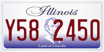 IL license plate Y582450