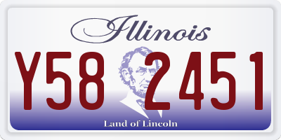 IL license plate Y582451
