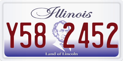 IL license plate Y582452