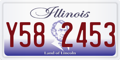 IL license plate Y582453