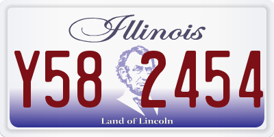 IL license plate Y582454