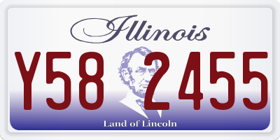 IL license plate Y582455