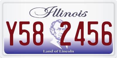 IL license plate Y582456