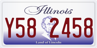 IL license plate Y582458