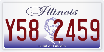 IL license plate Y582459