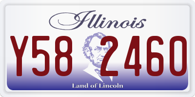 IL license plate Y582460