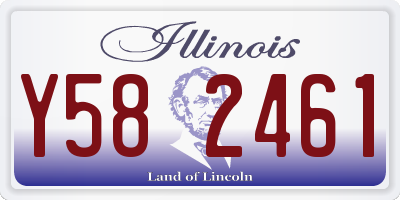 IL license plate Y582461