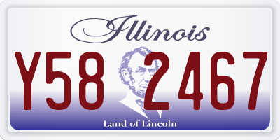 IL license plate Y582467