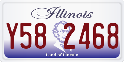 IL license plate Y582468
