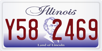 IL license plate Y582469