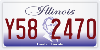 IL license plate Y582470