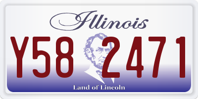 IL license plate Y582471