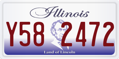 IL license plate Y582472