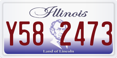 IL license plate Y582473