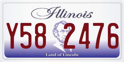 IL license plate Y582476