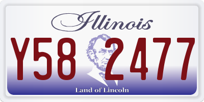 IL license plate Y582477