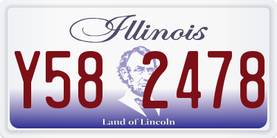 IL license plate Y582478
