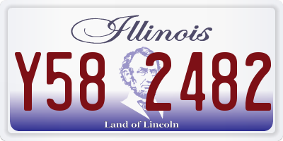 IL license plate Y582482