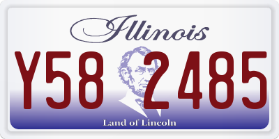 IL license plate Y582485
