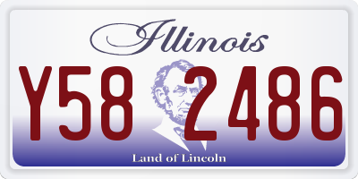IL license plate Y582486
