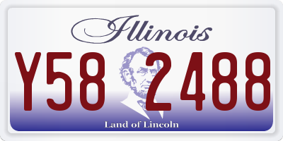 IL license plate Y582488