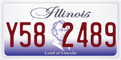 IL license plate Y582489