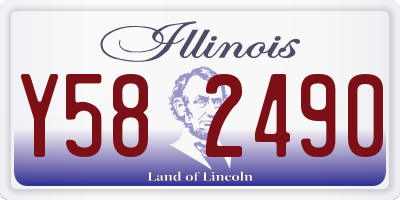 IL license plate Y582490