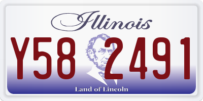 IL license plate Y582491