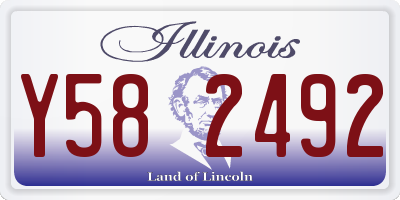 IL license plate Y582492