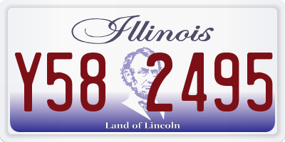 IL license plate Y582495