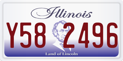 IL license plate Y582496