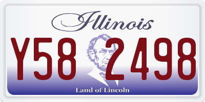 IL license plate Y582498