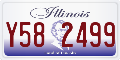 IL license plate Y582499