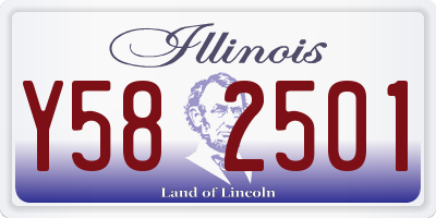 IL license plate Y582501