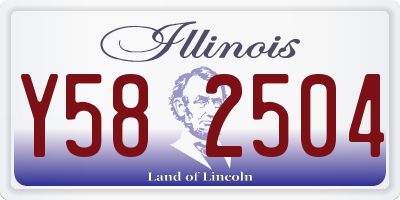 IL license plate Y582504