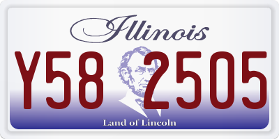 IL license plate Y582505