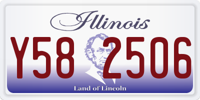 IL license plate Y582506