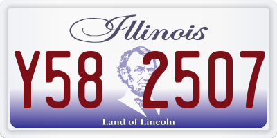 IL license plate Y582507