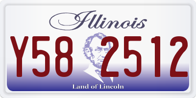 IL license plate Y582512