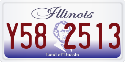 IL license plate Y582513