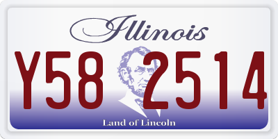 IL license plate Y582514