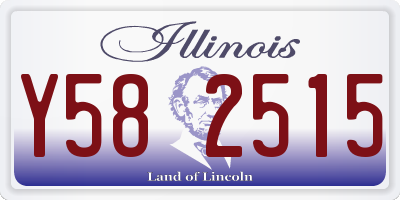 IL license plate Y582515